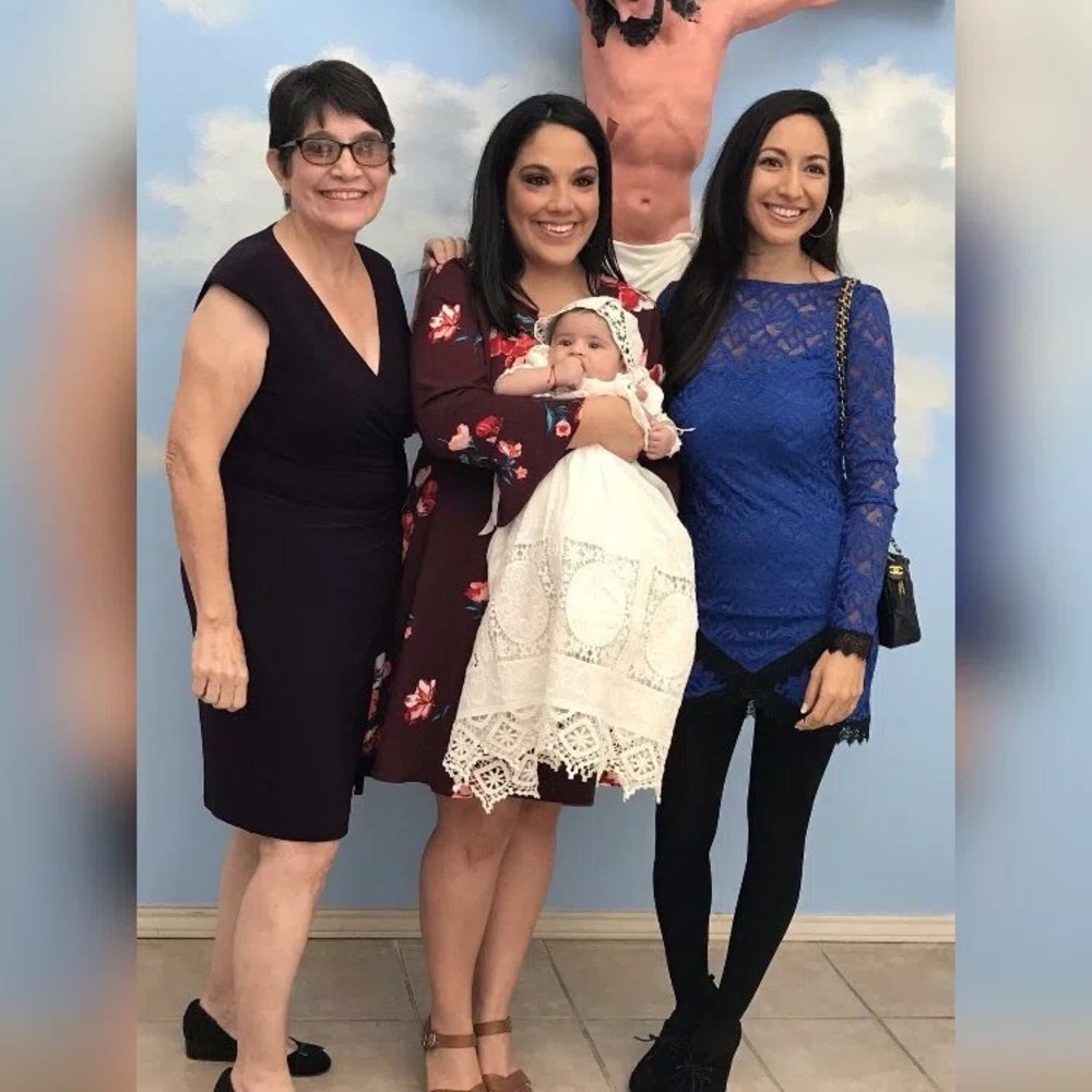 Blue, lace dress from For Love and Lemons